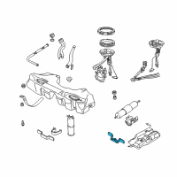 OEM 1997 BMW 740i Bracket Fuel Strainer Diagram - 41-11-8-164-090