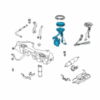 OEM 2000 BMW 528i Fuel Pump Assembly Diagram - 16-14-6-752-368