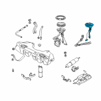 OEM 2001 BMW 540i Left Fuel Level Sensor Diagram - 16-14-1-183-179