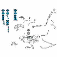 OEM 2022 Honda HR-V Module Set, Fuel Pump Diagram - 17045-T7W-A01
