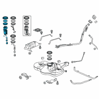 OEM Honda Filter Set, Fuel Diagram - 17048-T7W-A00