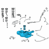 OEM 2016 Honda HR-V Tank Set, Fuel Diagram - 17044-T7W-A00