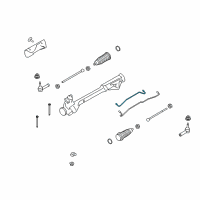OEM 2012 Lincoln MKS Connector Tube Diagram - 8G1Z-3A714-A