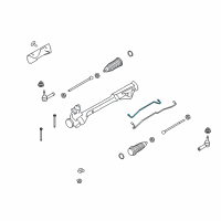 OEM Mercury Sable Connector Tube Diagram - 8G1Z-3A714-A