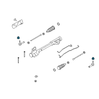OEM 2005 Mercury Montego Stabilizer Link Nut Diagram - -W710015-S440