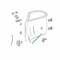 OEM 2009 Saturn Vue Door Latch Cable Diagram - 96800983