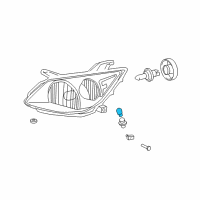 OEM 1986 Chevrolet C10 Park Lamp Bulb Diagram - 9428904