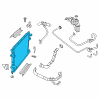 OEM 2016 Dodge Charger Engine Cooling Radiator Diagram - 2AMR3157AA