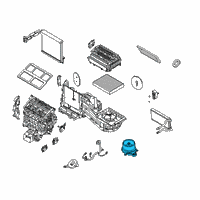 OEM Lincoln Aviator Blower Motor Diagram - L1MZ-19805-AC