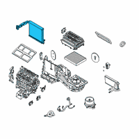 OEM 2022 Lincoln Aviator Evaporator Core Diagram - L1MZ-19860-AC