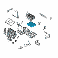 OEM 2021 Ford Explorer Cabin Air Filter Diagram - JX6Z-19N619-B