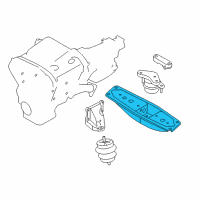 OEM Infiniti M37 Member Assy-Engine Mounting, Rear Diagram - 11331-4GB0A
