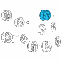 OEM Pontiac Sunfire Wheel Rim Kit, Aluminum Diagram - 12365425