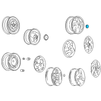 OEM Pontiac Sunfire Hub Cap Diagram - 9593111