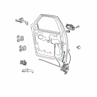 OEM 1997 Ford Expedition Door Latch Cable Diagram - XL1Z7822152AA