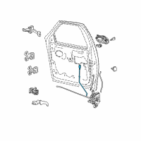 OEM 2000 Ford Expedition Door Latch Cable Diagram - YL1Z7821852AAA
