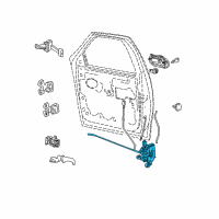 OEM 1999 Ford Expedition Latch Assembly Diagram - 3L1Z-7821813-AA