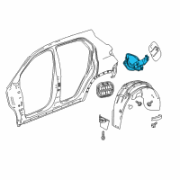 OEM 2019 GMC Terrain Fuel Pocket Diagram - 84151534