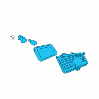 OEM 2010 Infiniti M45 Lamp Re Combination RH Diagram - 26550-EJ75B