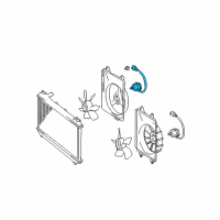 OEM 1998 Toyota Sienna Motor, Cooling Fan Diagram - 16363-20040