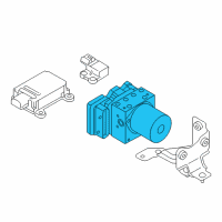 OEM Kia Borrego Abs Brake Pump & Control Module Diagram - 589202J150