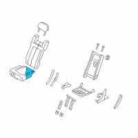 OEM 2013 Lincoln Navigator Seat Cushion Pad Diagram - 7L7Z-7863840-A