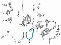 OEM 2022 BMW 430i xDrive BOWD.CABLE, OUTSIDE DOOR HAND Diagram - 51-21-7-955-151