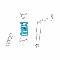 OEM GMC Acadia Coil Spring Diagram - 15835457