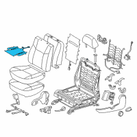 OEM 2014 Toyota Tacoma Seat Cushion Heater Diagram - 87510-04011