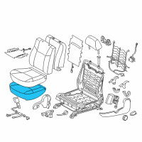 OEM 2005 Toyota Tacoma Seat Cushion Pad Diagram - 71512-AD020