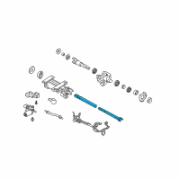 OEM 2008 Chevrolet Corvette Steering Column-Lower Shaft Diagram - 88963400