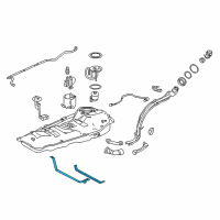 OEM Lexus NX300h Band Sub-Assembly, Fuel Diagram - 77601-78010