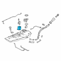 OEM 2016 Lexus NX300h Fuel Sub Tank No1 Diagram - 77131-52082