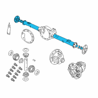 OEM 2009 Dodge Durango Driveshaft Diagram - 68040129AA