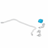 OEM 2010 Honda Civic Bush, Front Stabilizer Holder Diagram - 51306-SNX-A01