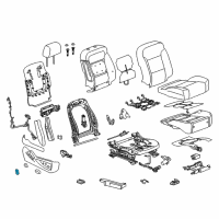 OEM 2016 Chevrolet Silverado 3500 HD Seat Switch Knob Diagram - 9063391