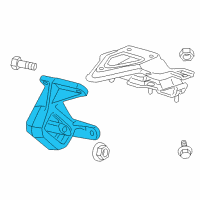 OEM Ram Dakota INSULATOR-Engine Mount Diagram - 52855712AA