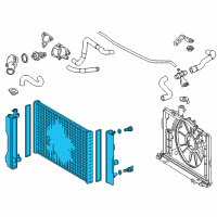 OEM 2013 Toyota Corolla Radiator Assembly Diagram - 16410-0T031