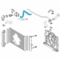 OEM 2017 Toyota Corolla Hose, Water Inlet Diagram - 16262-0T060