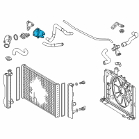 OEM 2017 Toyota Corolla Thermostat Housing Diagram - 16323-0T021