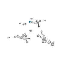 OEM Lexus LX470 Bush, Upper Arm Diagram - 48632-60010