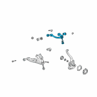 OEM Lexus LX470 Front Suspension Upper Arm Assembly Right Diagram - 48610-60030