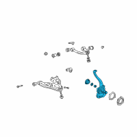 OEM 2004 Lexus LX470 Knuckle, Steering, LH Diagram - 43202-60020