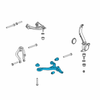 OEM Acura TSX Arm, Right Front (Lower) Diagram - 51350-TA0-A00