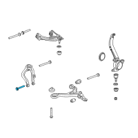 OEM Honda Accord Bolt, Damper Fork (12X98) Diagram - 90121-S0A-000