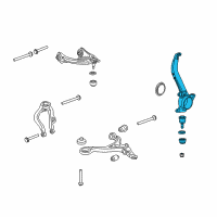 OEM 2010 Honda Accord Knuckle, Right Front Diagram - 51210-TA0-020