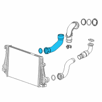 OEM 2014 Cadillac CTS Outlet Tube Diagram - 22799479