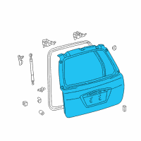 OEM 2003 Pontiac Vibe Panel, Lift Gate Diagram - 88969763