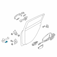 OEM 2019 Nissan Titan Nut Diagram - 01225-0024U