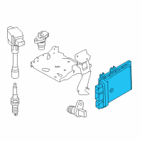 OEM 2020 Nissan Rogue Blank Engine Control Module Diagram - 23703-4BA1B